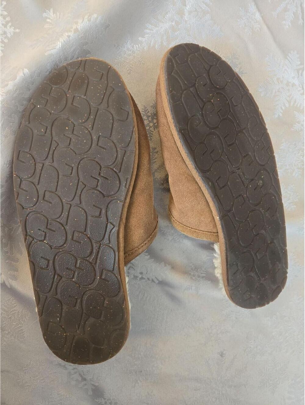 UGG Scuffette II Chestnut Sheepskin Slippers Size 8 - Picture 5 of 6